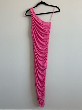 Endless Rose - Bodycon Pink One Shoulder Dress